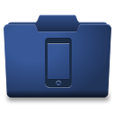 Blue Movil Icon 128x128 png
